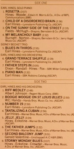 Hines,Earl: Piano Man, his Piano and his Orch., Bluebird (NL86750), D, 1989 Typ: LP Best.-Nr.: Y796 Preis: 7,50 Euro