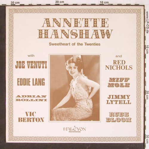 Hanshaw,Annette: Sweetheart of the Twenties, Halcyon (HAL 5), UK, Mono, 1970 Typ: LP Best.-Nr.: Y7974 Preis: 9,00 Euro
