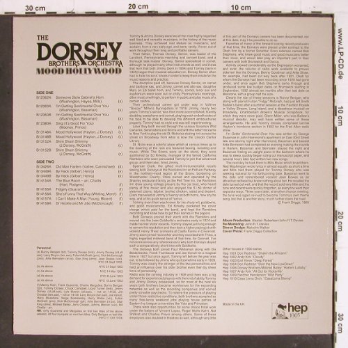Dorsey Brothers Orchester: Mood Hollywood (1932-33), hep (1005), UK, 1985 Typ: LP Best.-Nr.: Y7975 Preis: 9,00 Euro