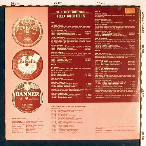Nichols,Red: 1925-28,The Redheads, We Three.., Fountain(DFJ-110), UK,m-/vg+,  - 2LP - Y8015 - 7,50 Euro