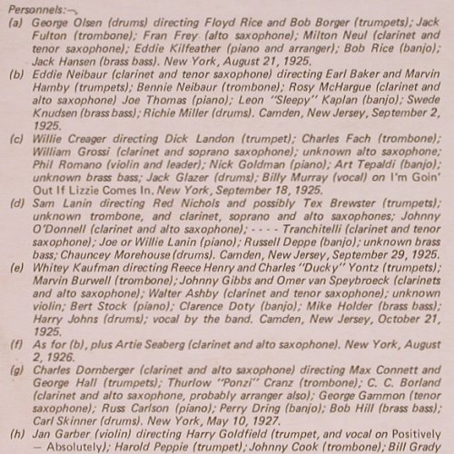 V.A.American Hot Bands of the: Twenties, George Olsen...J.Crawford, Halcyon(Hal 16), UK, m-/vg+,  - LP - Y8019 - 6,00 Euro