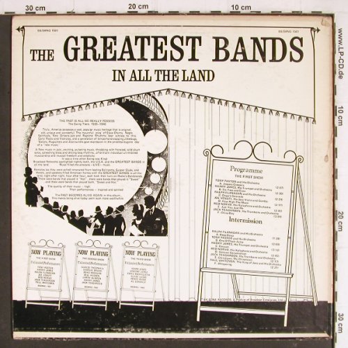 V.A.Greatest Bands in all the Land: Tony Pastor... Paul Whiteman, Bygone(BB/SWING 1501), UK,vg-/vg+,  - LP - Y8038 - 5,00 Euro