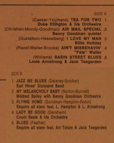 V.A.Kings Of Jazz: Archive of Jazz Vol.3 (1972), Jazz-Line(101.551), I, Ri, 1980 - LP - Y8040 - 5,00 Euro