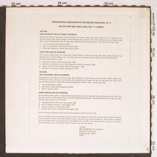 V.A.For The First Time: Ellington, Webb,Teagarden, Berigan, IAJRC(#5), US,  - LP - Y8045 - 7,50 Euro