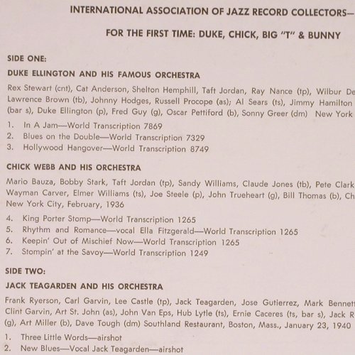 V.A.For The First Time: Ellington, Webb,Teagarden, Berigan, IAJRC(#5), US,  - LP - Y8045 - 7,50 Euro