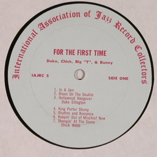 V.A.For The First Time: Ellington, Webb,Teagarden, Berigan, IAJRC(#5), US,  - LP - Y8045 - 7,50 Euro