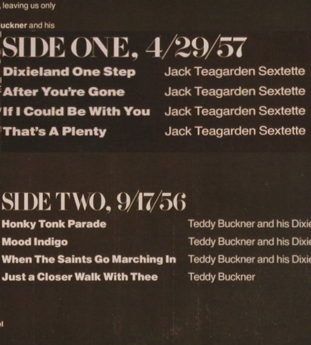 Teagarden,Jack / Teddy Buckner: Sessions, Live, Calliope(CAL 3004), US, co, 1976 - LP - Y8048 - 7,50 Euro