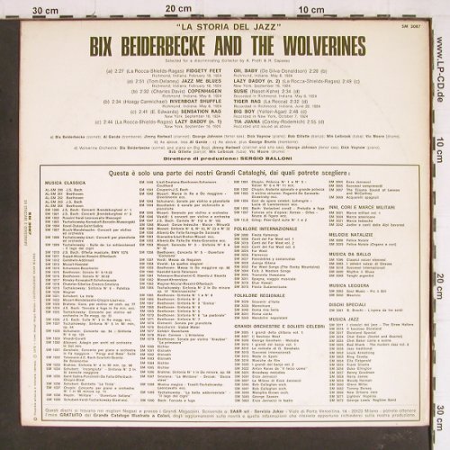 Beiderbecke,Bix & the Wolverine: La Storia del Jazz, vg+/vg+ (1924), Joker (SM 3087), I, 1971 Typ: LP Best.-Nr.: Y8052 Preis: 5,00 Euro