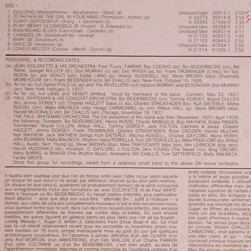 Beiderbecke,Bix: The B.B.Legend Vol.4,26-38,vg+/vg+, RCA Vol.90 (741.093), F, woc Typ: LP Best.-Nr.: Y8054 Preis: 6,00 Euro