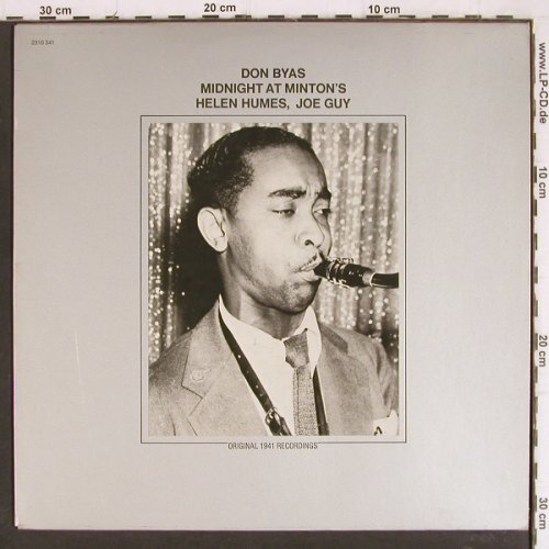 Byas,Don: Midnight At Minton's (1941), Promo, Polydor/ONYX (2310 341), D, 1974 Typ: LP Best.-Nr.: Y8092 Preis: 9,00 Euro