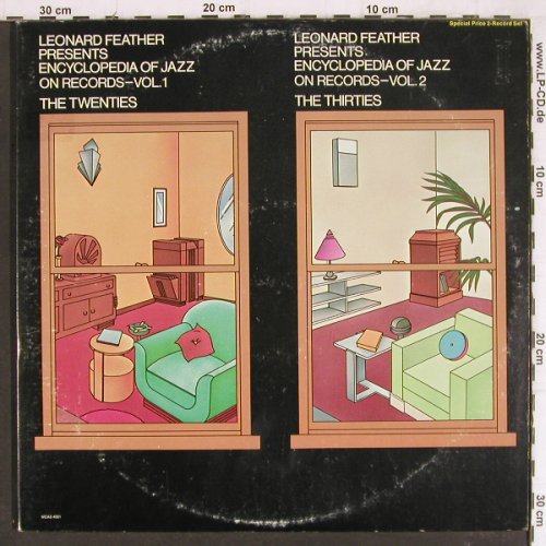 V.A.Encyclopedia Of Jazz: Vol.1+2,pres.by L.Feather,24Tr.,Foc, MCA(MCA2-4061), US,m-/vg+, 1974 - 2LP - Y8139 - 7,50 Euro