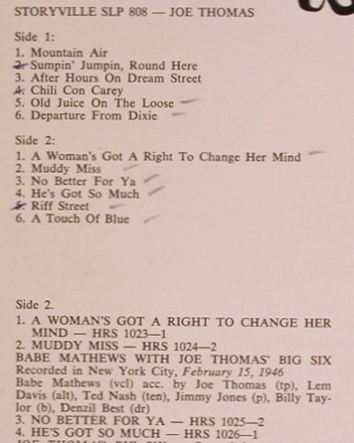 V.A.Swing Classics Vol.3, 1945-47: Sandy Williams Big Eight...,vg+/vg+, Storyville(SLP 808), UK,  - LP - Y8155 - 5,00 Euro