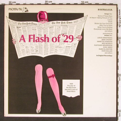 V.A.A Flash of '29: L.Armstrong,Crosby... Ben Pollack, Phontastic Nostalgia(NOST 7608), S, m-/vg+,  - LP - Y8163 - 7,50 Euro