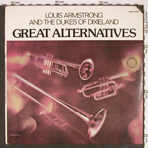 Armstrong,Louis: Great Alternatives, Chiaroscuro Rec. (CR-2003), US, CO, 1976 Typ: LP Best.-Nr.: Y8216 Preis: 7,50 Euro
