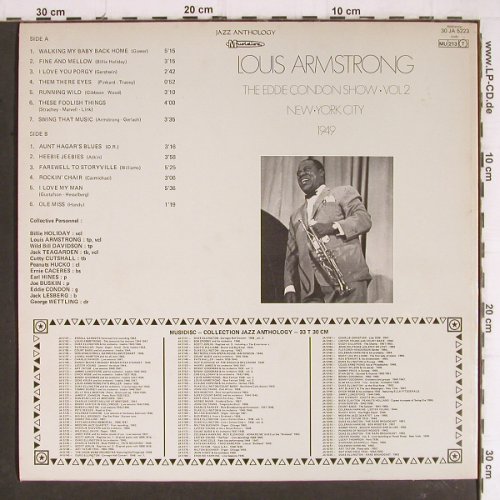 Armstrong,Louis: The Eddie Condon Show Vol.2-1949, Musidisc (30 JA 5223), F Typ: LP Best.-Nr.: Y8218 Preis: 7,50 Euro