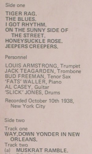 Armstrong,Louis: Immortal Sessions Vol.1, vg+/vg+, SagaPan (PAN 6901), UK, 1971 Typ: LP Best.-Nr.: Y8221 Preis: 7,50 Euro