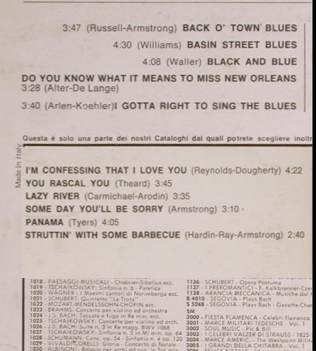 Armstrong,Louis: His Immortal Concert Series (Live), Joker/History Of Jazz (SM 3133), I, 1971 Typ: LP Best.-Nr.: Y8238 Preis: 6,00 Euro