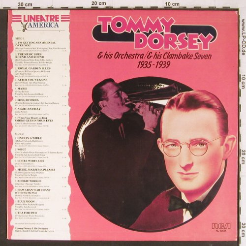 Dorsey,Tommy & his Orch.: & his Clambake Seven, 1935-1939, RCA (NL 43621), I, Ri, 1981 Typ: LP Best.-Nr.: Y8254 Preis: 6,00 Euro