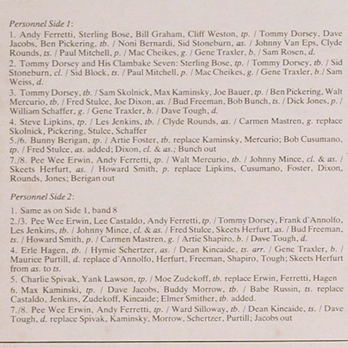 Dorsey,Tommy & his Orch.: & his Clambake Seven, 1935-1939, RCA (NL 43621), I, Ri, 1981 Typ: LP Best.-Nr.: Y8254 Preis: 6,00 Euro