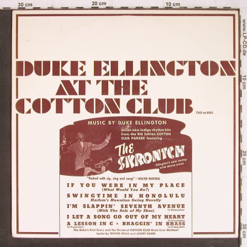 Ellington,Duke: At The Cotton Club,f. the Skrontch, TAX (m-8001), S Typ: LP Best.-Nr.: Y8268 Preis: 7,50 Euro