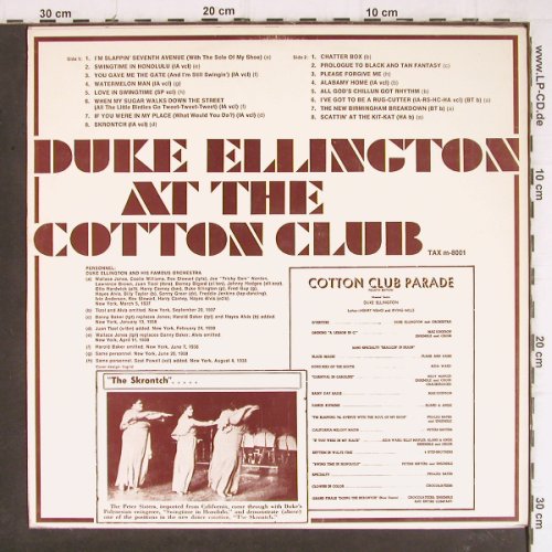 Ellington,Duke: At The Cotton Club,f. the Skrontch, TAX (m-8001), S Typ: LP Best.-Nr.: Y8268 Preis: 7,50 Euro
