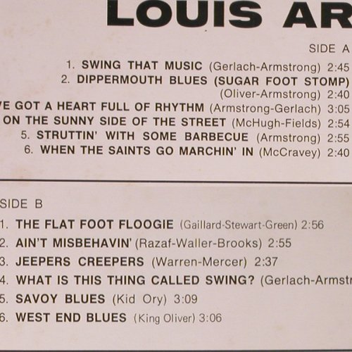 Armstrong,Louis: Same-Original Recordings 1936-1939, Joker (SM 3052), I, 1971 Typ: LP Best.-Nr.: Y8269 Preis: 6,00 Euro