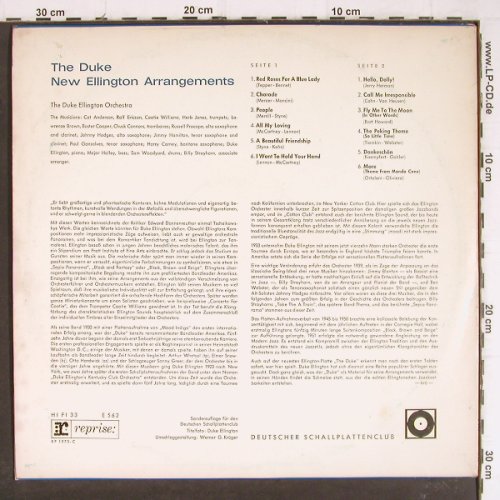 Ellington,Duke: The Duke, New E.Arrangements, Reprise, DSC (E 562), D,vg+/m- Typ: LP Best.-Nr.: Y8270 Preis: 6,00 Euro