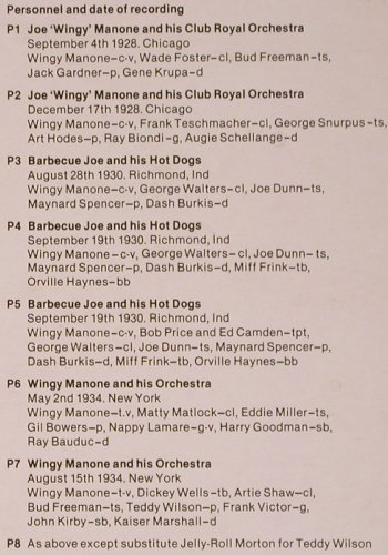Manone,Wingy: Volume 1,(1928-34) m-/vg+, woc, Rarities(66), UK,  - LP - Y8291 - 7,50 Euro