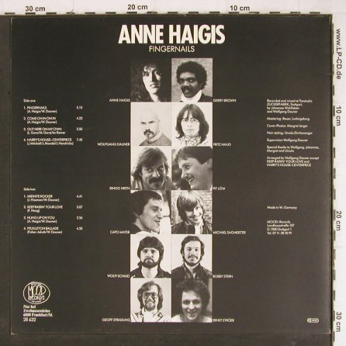 Haigis,Anne: Fingernails, Mood (28 632), D, 1984 Typ: LP Best.-Nr.: Y8298 Preis: 7,50 Euro