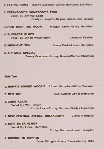 Hampton,Lionel & Orch.: Hamp's Golden Favorites (1962), MCA (MCA-204), US, 1980 Typ: LP Best.-Nr.: Y8306 Preis: 9,00 Euro