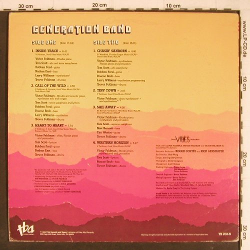 Generation Band: Call Of The Wild, tba Rec. (TB 202-N), US M-VG+, 1984 Typ: LP Best.-Nr.: Y8314 Preis: 6,00 Euro