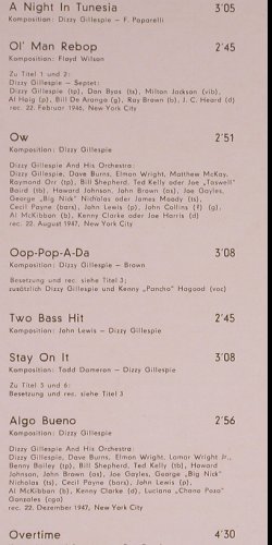 Gillespie,Dizzy: Same, m-/vg+, Amiga (8 50 449), DDR, 1975 Typ: LP Best.-Nr.: Y8319 Preis: 7,50 Euro