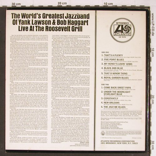 Lawson,Yank & Bob Haggart: Live at the Roosevelt Grill, Atlantic(SD 1570), US, 1970 - LP - Y8342 - 9,00 Euro