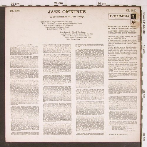 V.A.Jazz Omnibus: Eddie Condon...Miles Davis, vg+/vg+, Columbia(CL 1020), US, 1957 - LP - Y8345 - 5,00 Euro