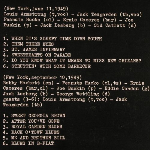 Armstrong,Louis: At The Eddie Condon Floor Show,Vol1, Queen-Disc (Q-010), I,Ri Typ: LP Best.-Nr.: Y8347 Preis: 7,50 Euro