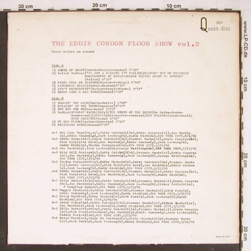 Condon,Eddie: The E.C. Floor Show 2 (1949), Queen-Disc (Q-031), I, vg+/vg+ Typ: LP Best.-Nr.: Y8348 Preis: 6,00 Euro