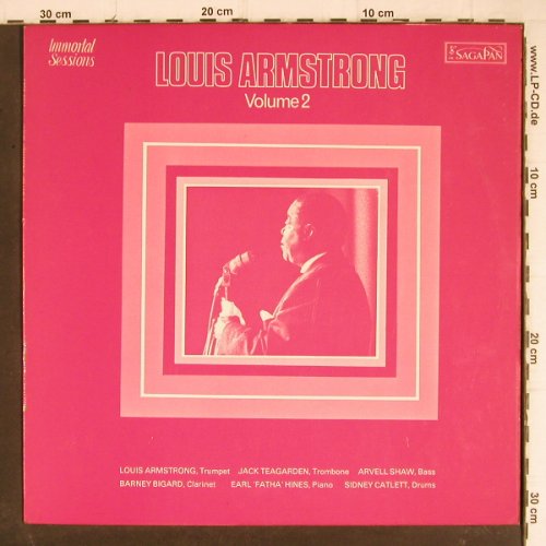 Armstrong,Louis: Immortal Sessions Vol.2, vg+/vg+, SagaPan (PAN 6904), UK, woc, 1972 Typ: LP Best.-Nr.: Y8349 Preis: 6,00 Euro