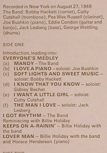 Condon,Eddie: On Stage, rec 1947/49, Saga (SAGA 6916), UK, 1973 Typ: LP Best.-Nr.: Y8350 Preis: 9,00 Euro