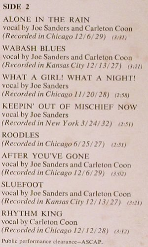 Coon,Carleton / Joe Sanders: Night Hawks, Radio's Aces, stoc, RCA Victor (LPV-511), US,vg+/vg+, 1965 Typ: LP Best.-Nr.: Y8354 Preis: 9,00 Euro