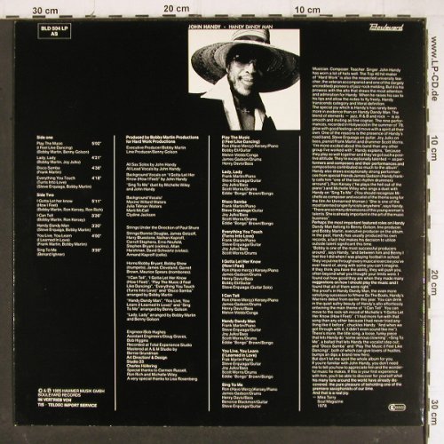 Handy,John: Handy Dandy Man, Boulevard (BLD 504 LP AS), D, 1985 Typ: LP Best.-Nr.: Y8360 Preis: 7,50 Euro
