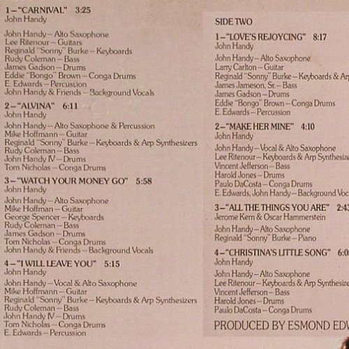Handy,John: Carnival, ABC Impulse (AS-9324), US, co, 1977 Typ: LP Best.-Nr.: Y8373 Preis: 6,00 Euro