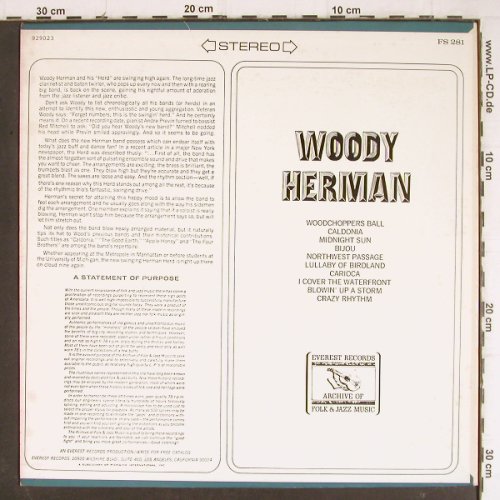 Herman,Woody: Same, Everest (FS 281), US, 1973 Typ: LP Best.-Nr.: Y8378 Preis: 7,50 Euro