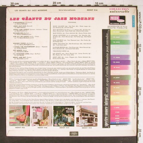 V.A.Les Geants Du Jazz Moderne: Dizzy Gillespie... Zoot Sims, Mode(MDINT 9144), F,  - LP - Y8426 - 6,00 Euro