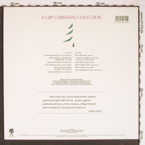 V.A.A GRP Christmas Collection: Daryl Stuermer.. Dave Grusin,12 Tr., GRP(GR-9574), D, 1988 - LP - Y8428 - 5,00 Euro