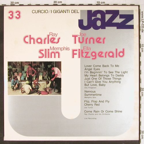 Charles,Ray/J.Turner/M.Slim/E.Fitzg: I Giganti Del Jazz 33,Foc, Curcio (GJ-33), I Typ: LP Best.-Nr.: Y8433 Preis: 7,50 Euro