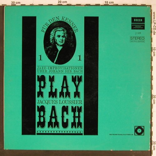 Loussier,Jacques: Play Bach 1 - DSC, Decca(J-109), D,  - LP - Y8623 - 9,00 Euro