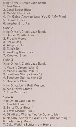 Armstrong,Louis / King Oliver: Same, Foc (1923-24), Milestone (M-47017), US, 1974 Typ: 2LP Best.-Nr.: Y8665 Preis: 9,00 Euro