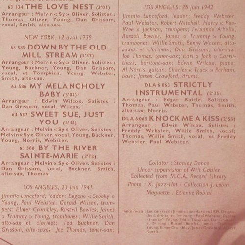 Lunceford,Jimmie: 4-Blues in the Night,1938-42 m-/vg+, MCA(510.040), F,  - LP - Y8678 - 7,50 Euro