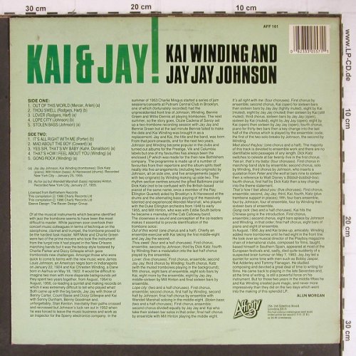 Winding,Kai & Jay Jay Johnson: Kai & Jay !  (1955), Affinity/Charly(AFF 161), UK, Ri, 1986 - LP - Y8765 - 7,50 Euro
