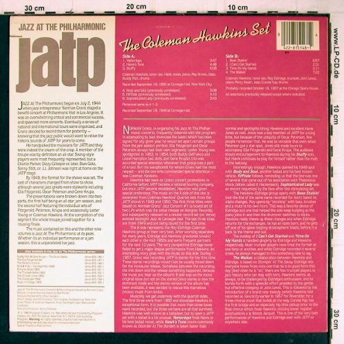 Hawkins,Coleman  Set: Same,Jazz at the Philharmonic(1949), Verve (815 148 1), US, co, Ri, 1983 Typ: LP Best.-Nr.: Y8769 Preis: 7,50 Euro